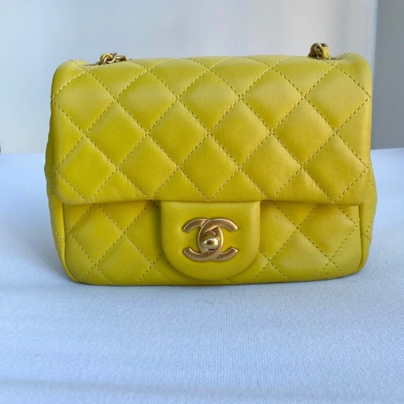 Authentic Chanel CoCo Crush Mini Bag Yellow - Picture 7 of 16